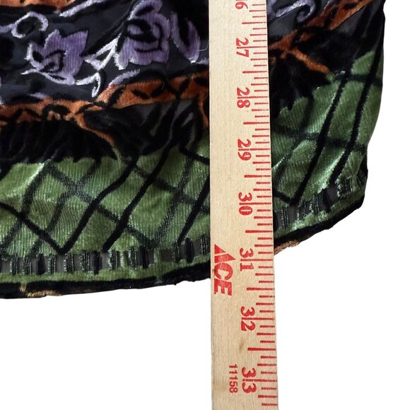 Patricia Rhodes Couture Silk Blend Floral Print Skirt Women's Size 10 Multicolor - Picture 9 of 10